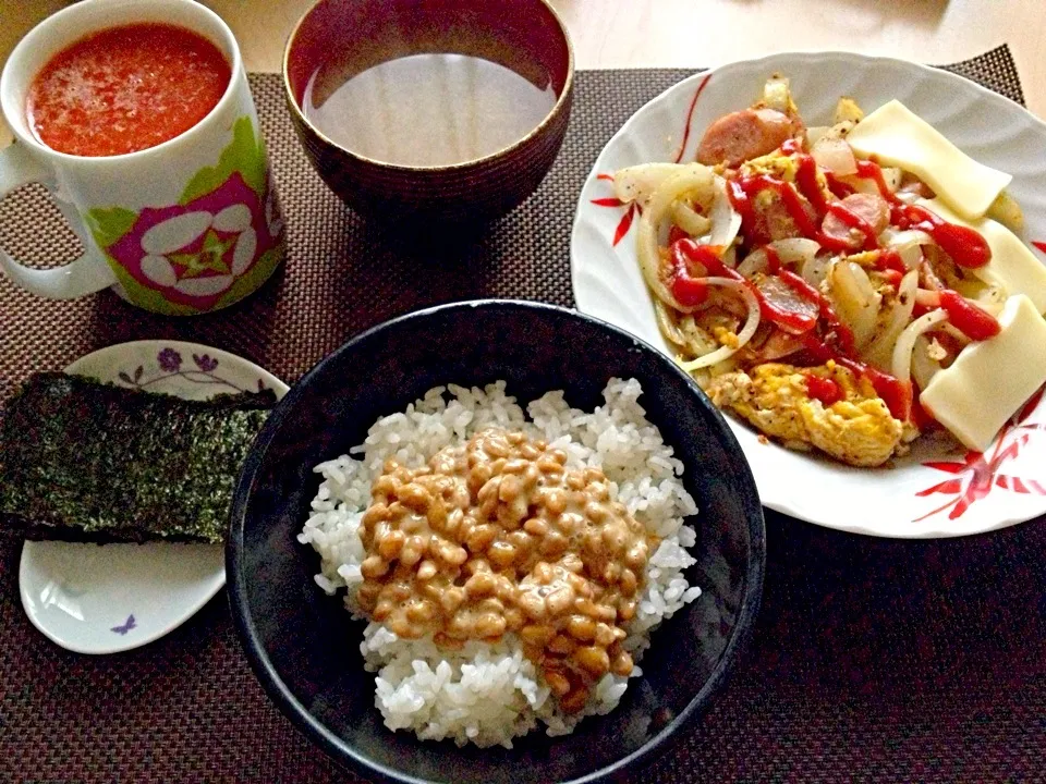 10月16日朝食兼昼食|ばぁさんさん