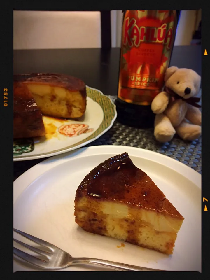 Snapdishの料理写真:🎃カルーアパンプキンでプリンケーキ🎃|tomoさん