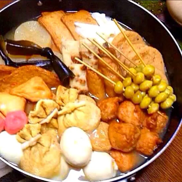 ✨Japanese hodgepodge , boiled egg, daikon & fish paste-based foods boiled in konbu-based broth...おでん(*^_^*)|🌺Sanntina🌺さん