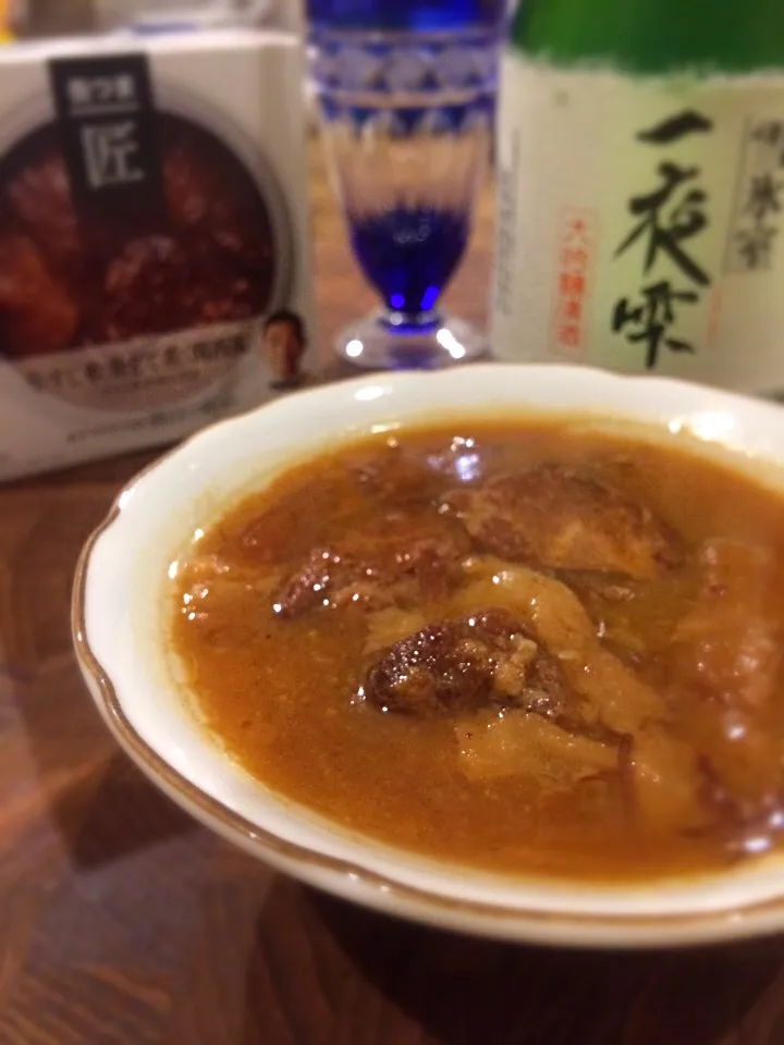 缶つま~牛すじ軟骨どて煮|acoさん