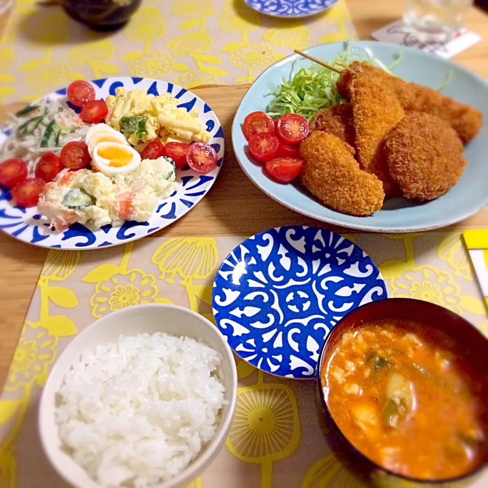 Snapdishの料理写真:適当晩御飯|さたけさん