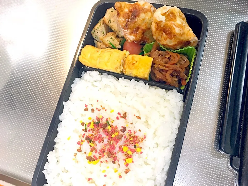 Snapdishの料理写真:揚げ餃子弁当|ゆりえさん