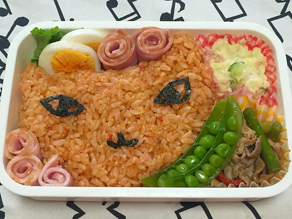 自分用ぷちにゃ弁当♡朝7時から遊んでしまいましたw|ちもこさん