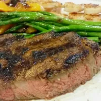 medium cooked angus ribeye steak|Majette LAさん