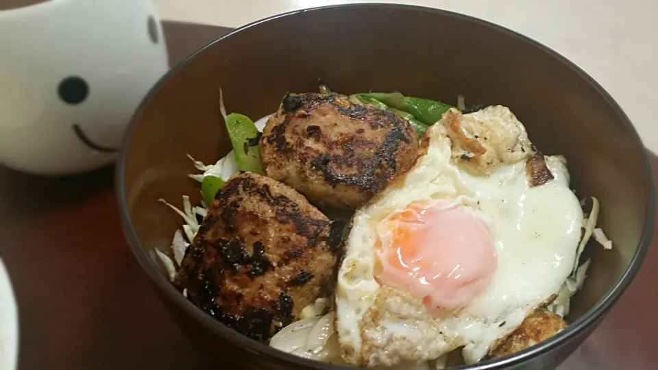 Snapdishの料理写真:ロコモコ丼|ちぇりさん