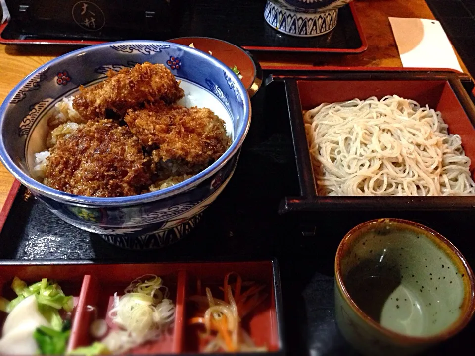 ソースかつ丼とミニそば|chan mitsuさん