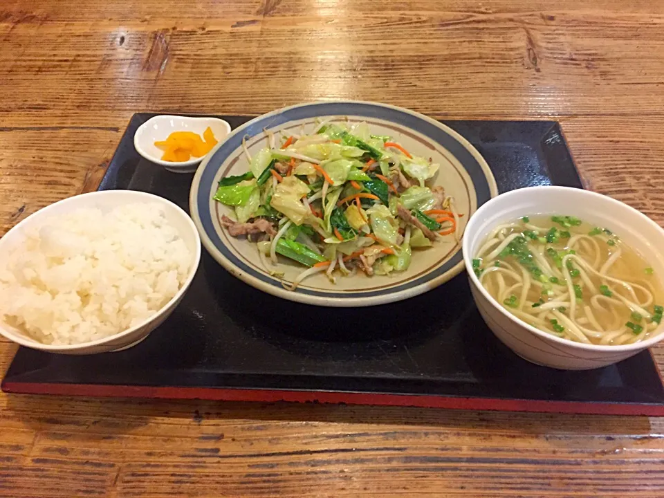 野菜チャンプルー定食|麦汁さん