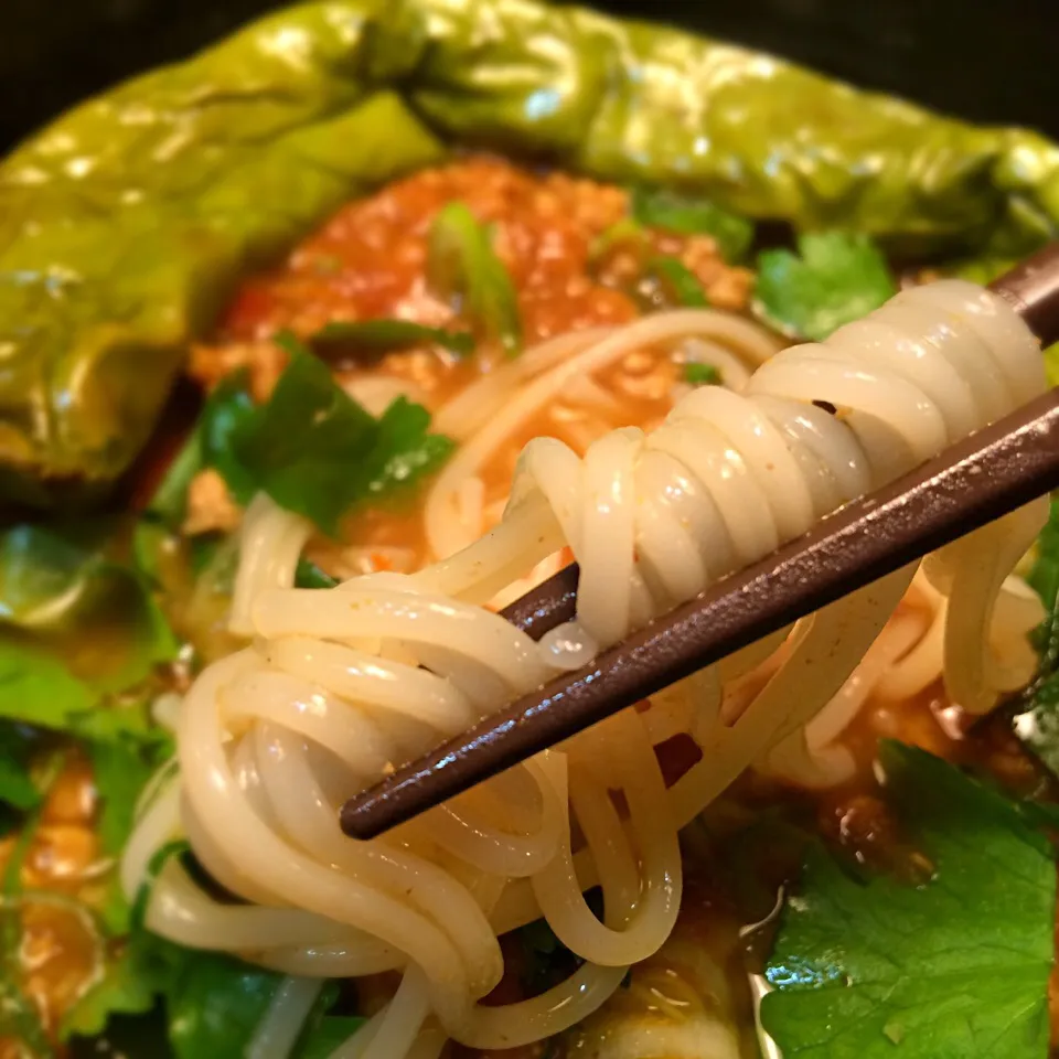 長い茄子丸ごと1本エスニックカレー温めん7|半田手延べそうめんの店 阿波や壱兆さん