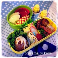 Snapdishの料理写真:水族館☆遠足お弁当•*¨*•.¸¸♬|ひぃふぅmama♪さん