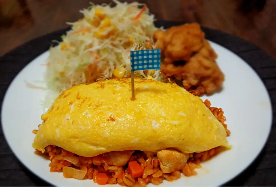 Snapdishの料理写真:パパの夕飯★オムライス(o^^o)|ぎるママさん