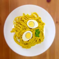 Snapdishの料理写真:Fettuccine alla Huancaina - Peruvian Cousine|Karin Bedoyaさん