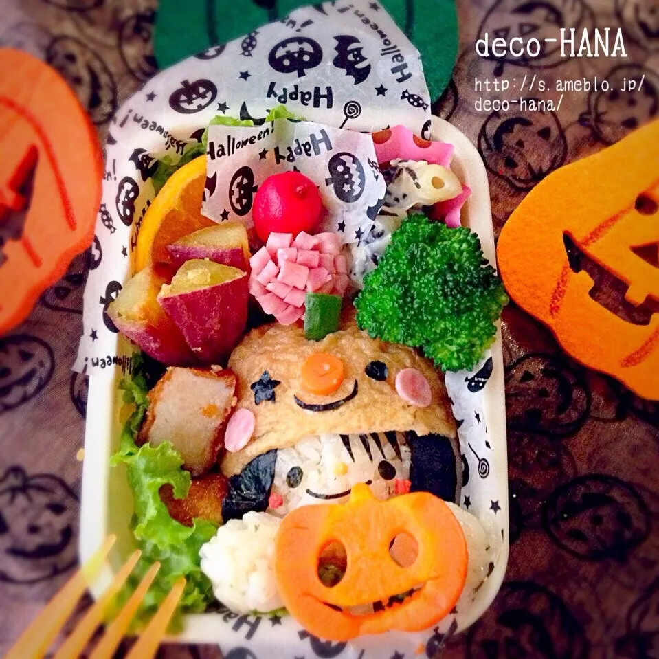 ハロウィンかぼちゃの仮装弁当|さとみ (satomi_foodart)さん