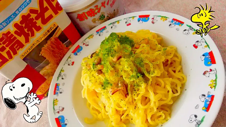 イカの塩辛で、塩焼きそば😋昼御飯🍴|ひとみんΨ(*´∀｀)Ψさん