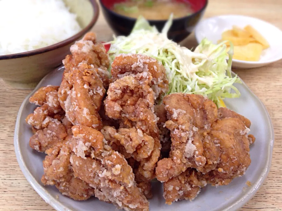 昼ごはん からあげ定食|ぽんたさん