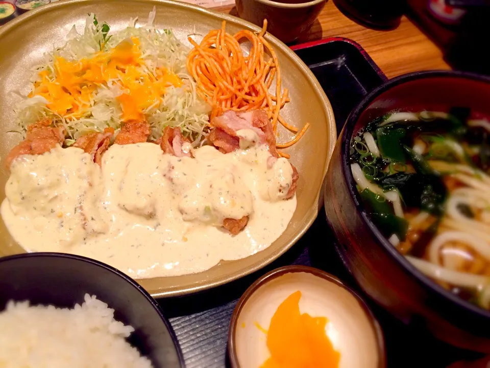 なかの家@天満橋OAP チキン南蛮定食(日替わり)|ひでちんさん