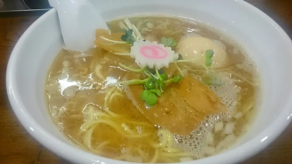 Snapdishの料理写真:つけめんTETSU 赤羽店 の 中華そば+味玉(無料サービス券) ＠赤羽|大脇さん