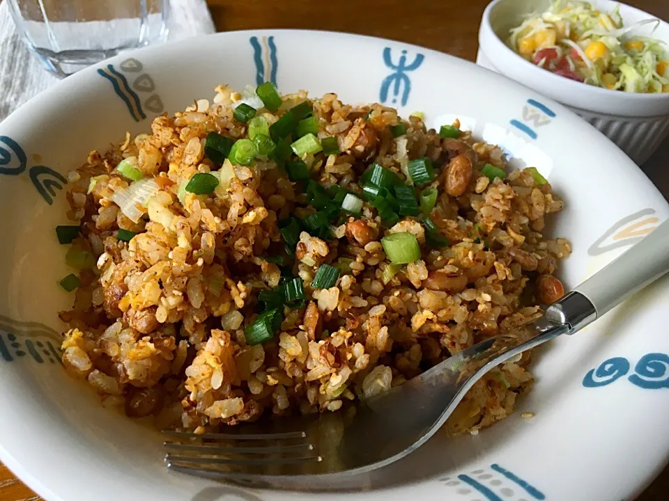 納豆チャーハン|しげさんさん