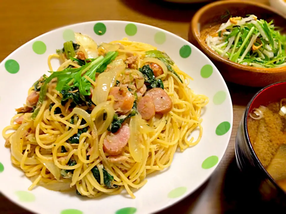 初✨旦那ご飯♡和風パスタ|きゅーちゃんさん