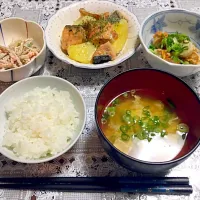 鮭のバター炒め
ホタテのねぎ炒め
ごぼうサラダ|ゆきさんʕ·͡ˑ·ཻʔෆ⃛さん