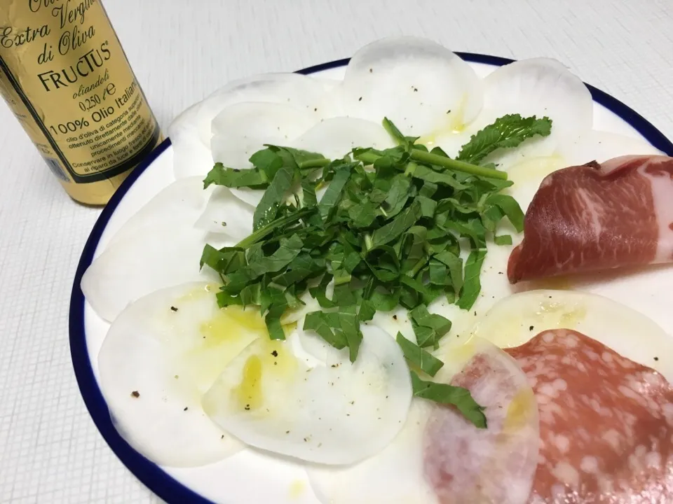 産直かぶのカルパッチョト&コッパ&ミラノサラミ
Carpaccio Per & Coppa & Milan salumi stock|お家でbar!さん