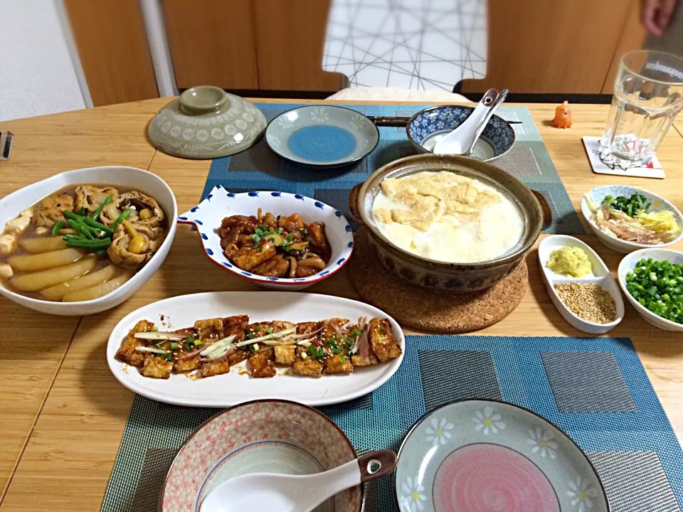 Snapdishの料理写真:森嘉の豆腐で晩御飯|さたけさん