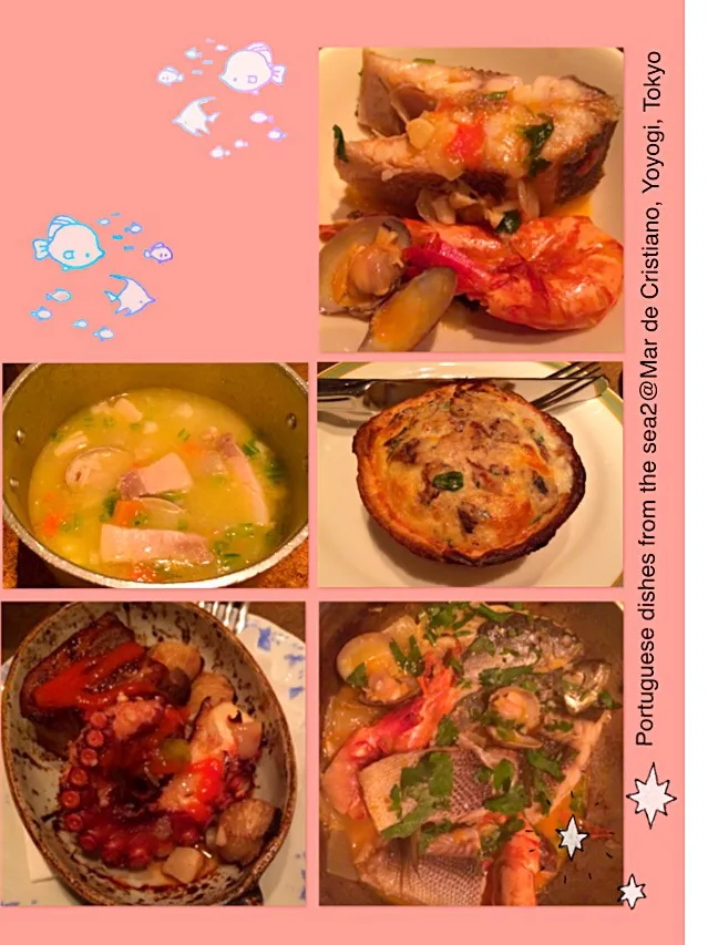 Snapdishの料理写真:ポルトガルの魚介料理たち☆彡|cocoaさん