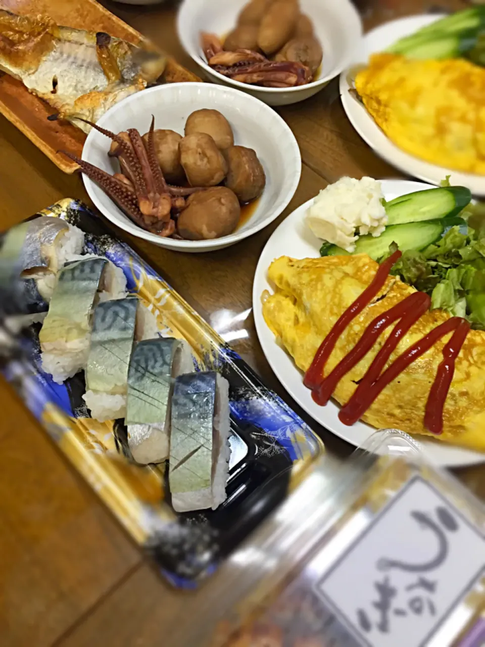 Snapdishの料理写真:27.10.18 の晩ご飯です(≧ω≦)|ららさん