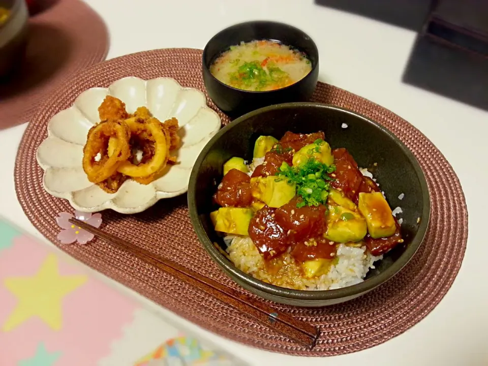 まぐろアボカド丼の晩ごはん|MAAさん