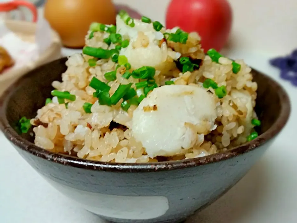 Snapdishの料理写真:里芋ご飯ŧ‹"ŧ‹"ŧ‹"ŧ‹"(๑´ㅂ`๑)ŧ‹"ŧ‹"ŧ‹"ŧ‹"|りえぞ～さん