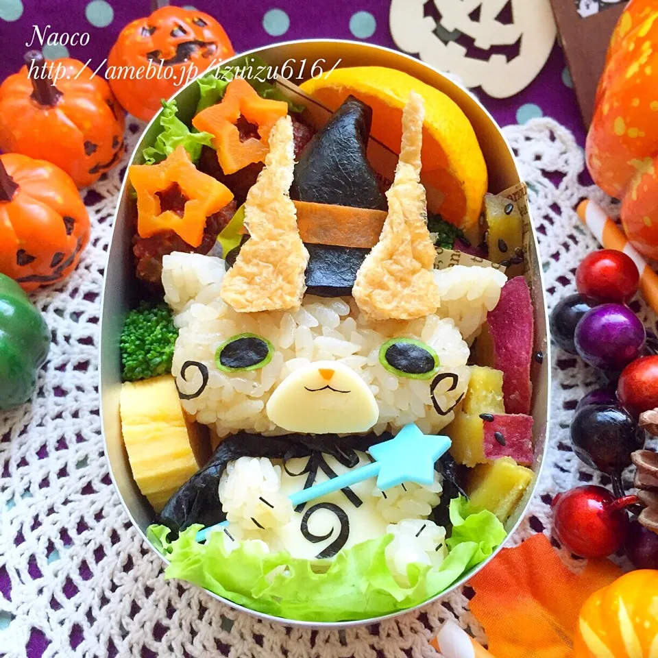 Snapdishの料理写真:魔女コマじろうのハロウィン弁🎃|naocoisaさん