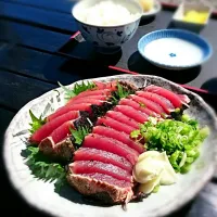 Snapdishの料理写真:鰹の藁焼きタタキ|ぽんさん