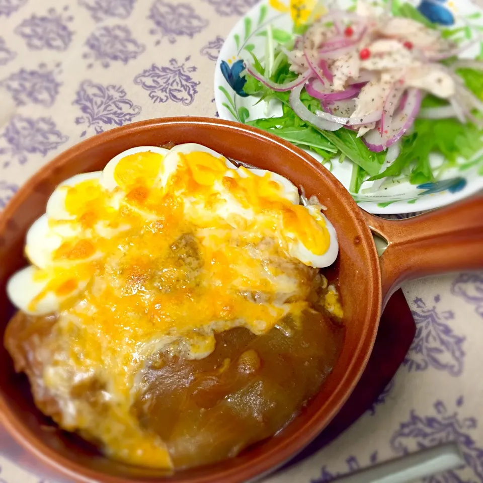 チーズカレー🍛
鶏のオイル漬けサラダ|春夏秋冬さん