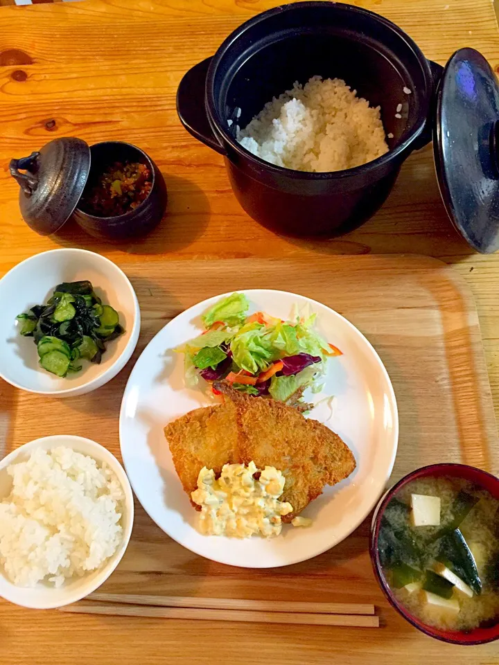 あじフライ定食|マリアさん