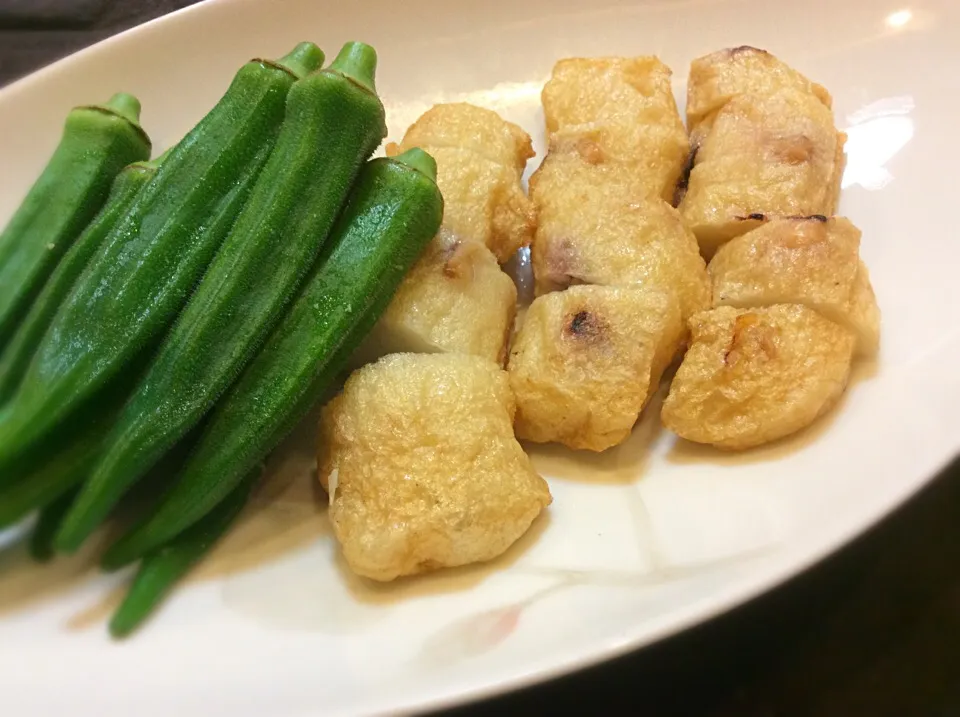 今宵のスタートは「たこ天🐙」😋|アライさんさん