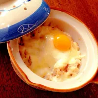 Snapdishの料理写真:朝食に✨チーズ入り卵かけご飯|マ ユさん