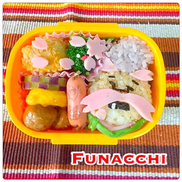 妖怪ウォッチ 花さか爺弁当🍱|funakeiさん