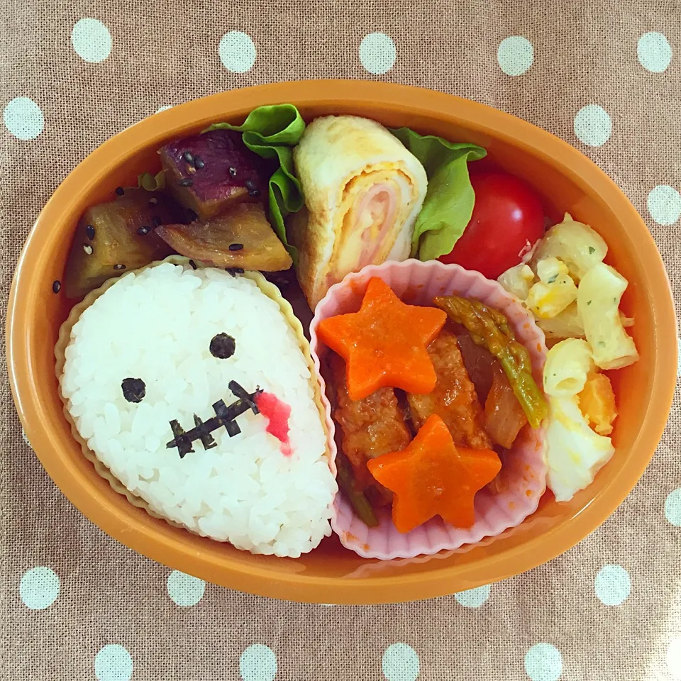 Snapdishの料理写真:2015.10.20 ハロウィン仕様の息子弁当|kie3さん