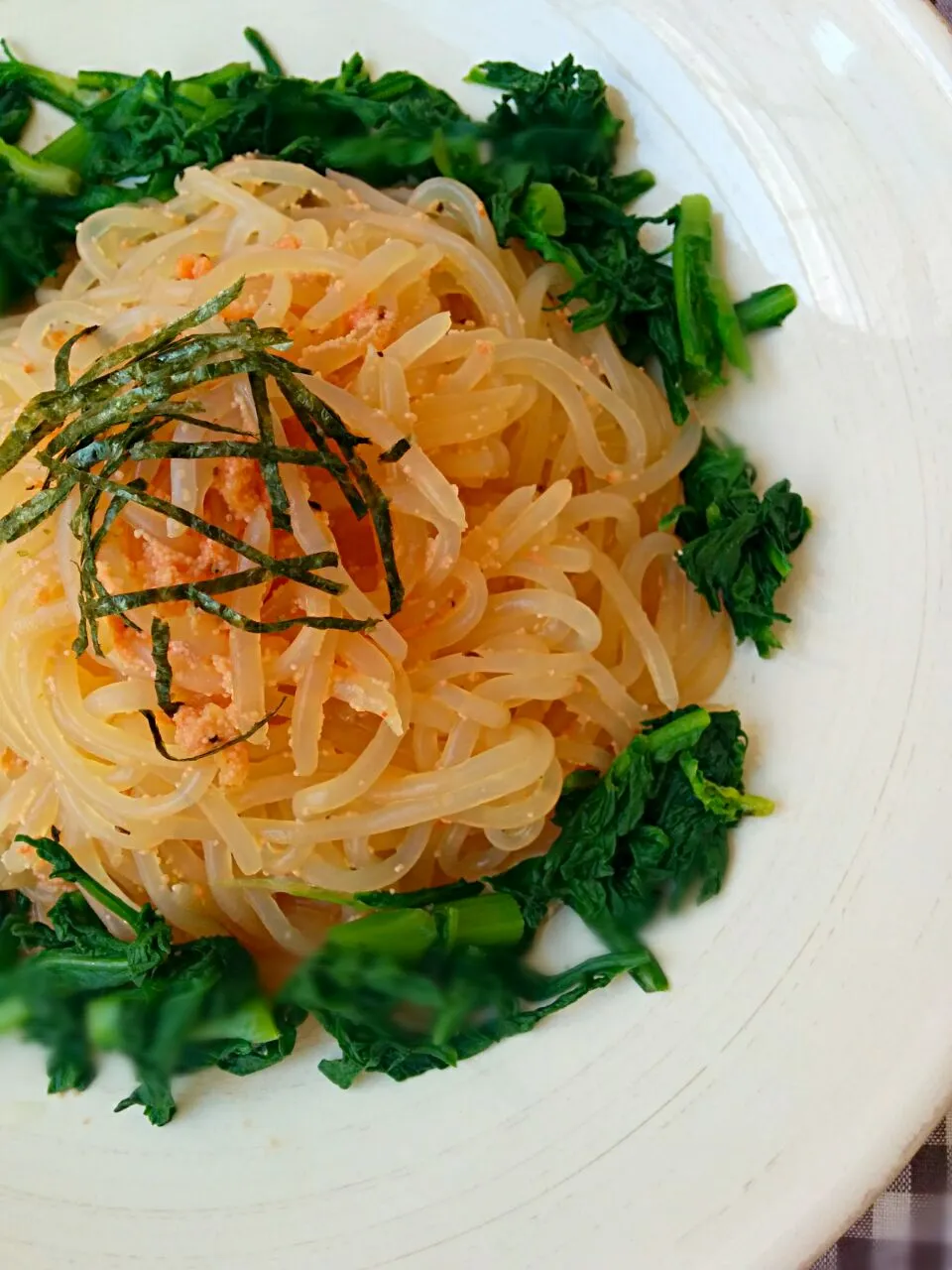 桜央里さんのお料理*
～しらたきのパスタ風
🍝たらこのバターレモン醤油🎵～|ことり*さん