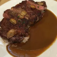 Angus Rib-Eye with Curry Rice|Brian W. Kwongさん