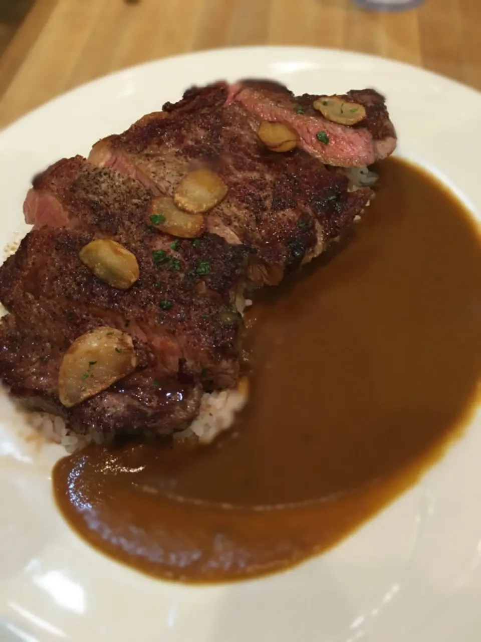 Angus Rib-Eye with Curry Rice|Brian W. Kwongさん