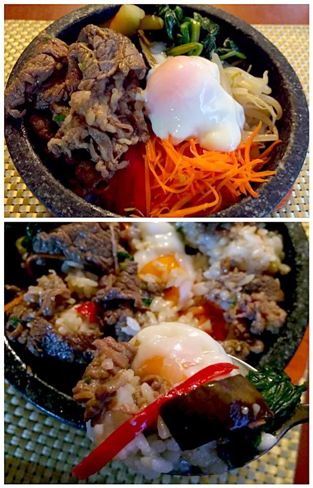 돌솥비빔밥♨️Stone roasted bibimbap❗️ﾄﾙｿｯﾋﾟﾋﾞﾝﾊﾞ<石焼ﾋﾞﾋﾞﾝﾊﾞ>|🌈Ami🍻さん