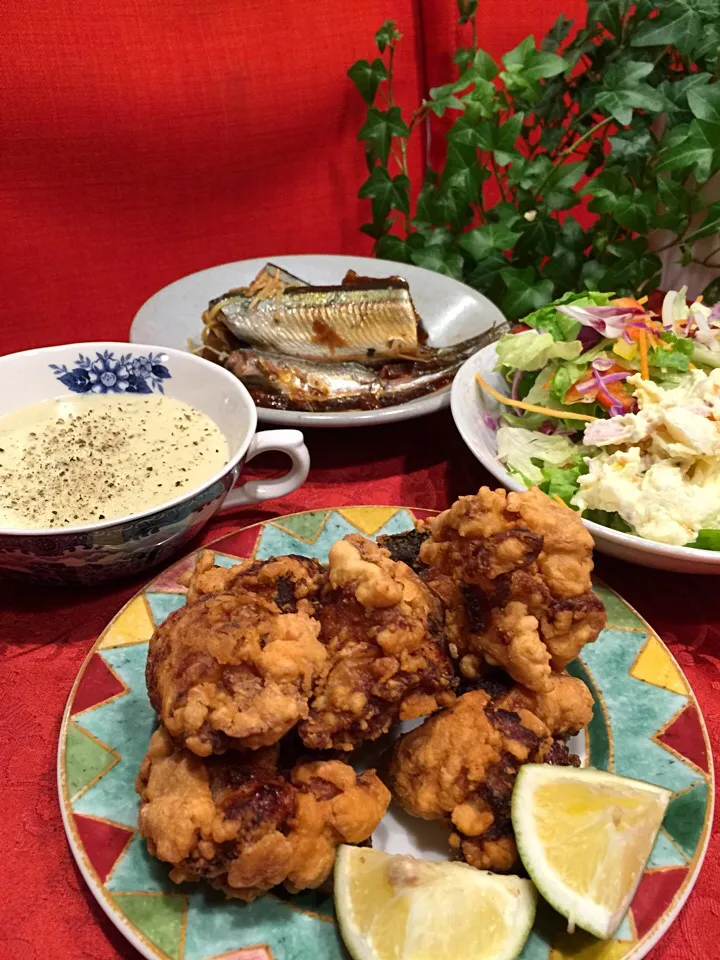 咲きちゃんさんの料理 うちの ザンギ🐔 （鶏のから揚げ）|みなさん