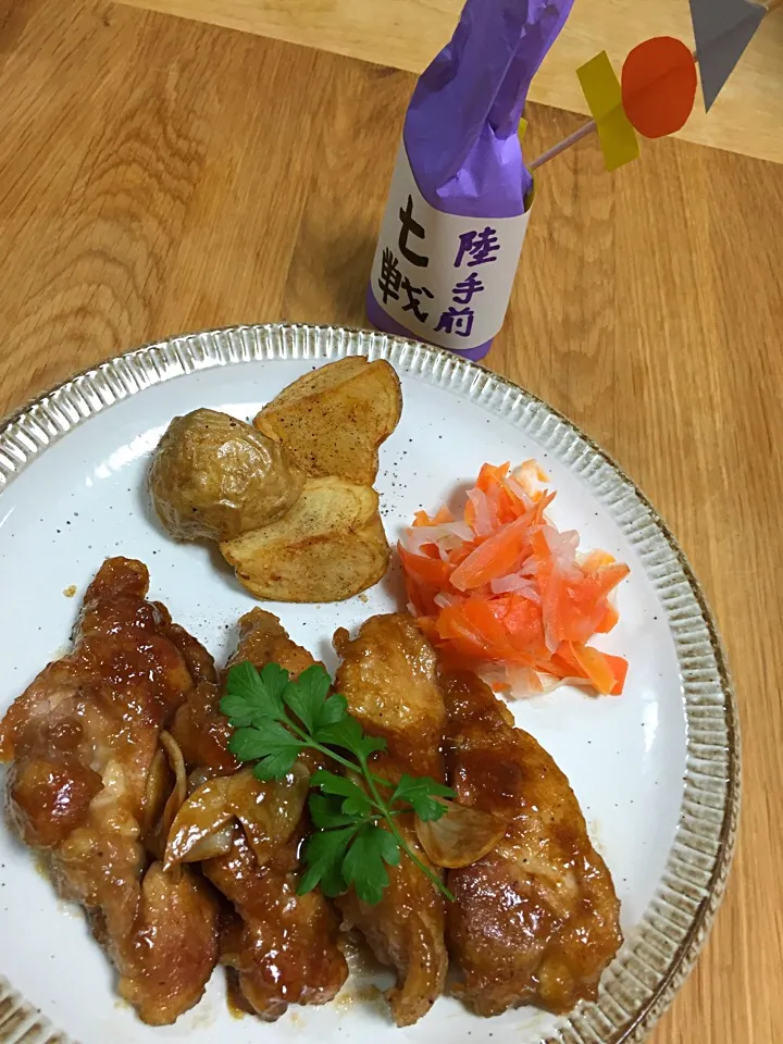 まるまちゃん💃🍶💕の鶏胸肉のバルサミコ照り焼きをムッチリもも肉で🎵
うまうまじゃ〜💖|ボンバーさん