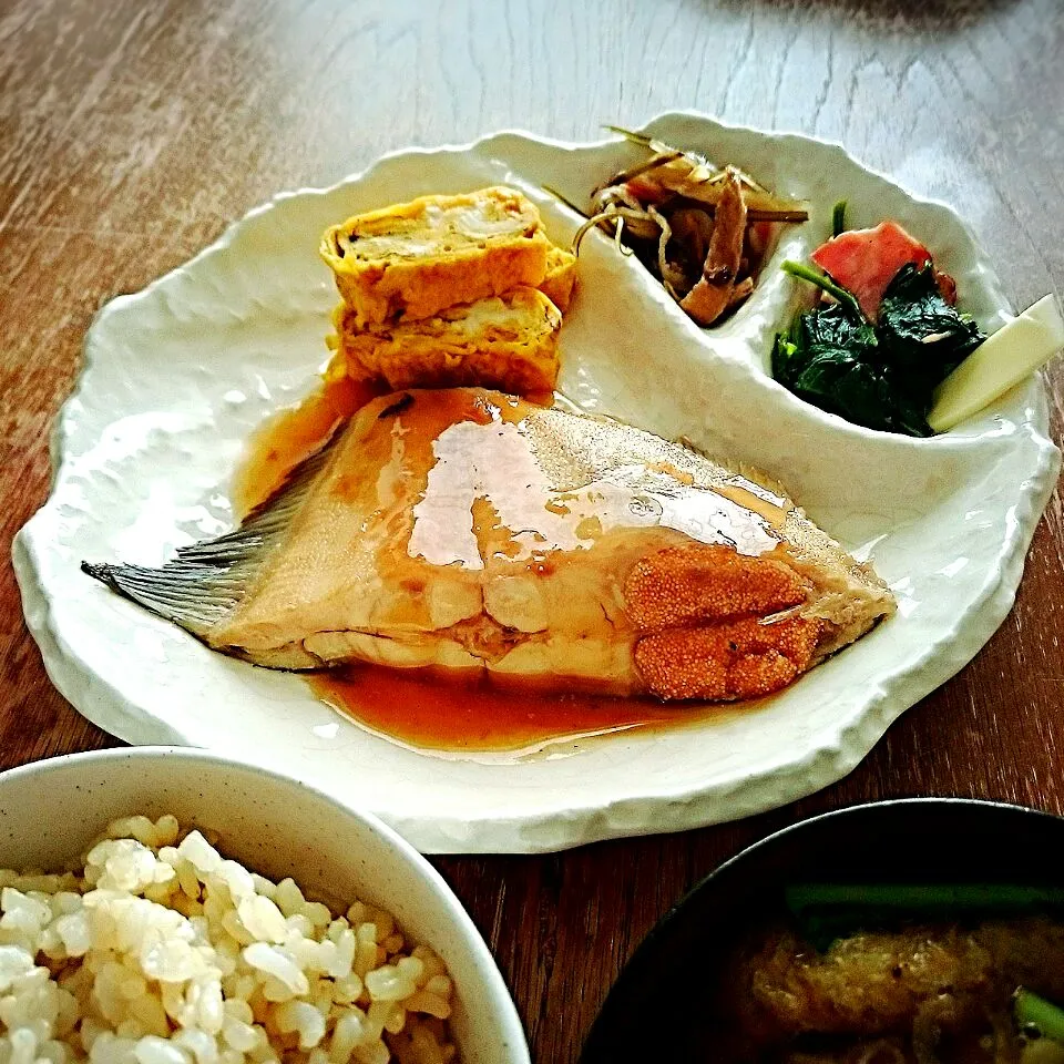 煮魚定食【浅羽鰈】|プチテンよすさん