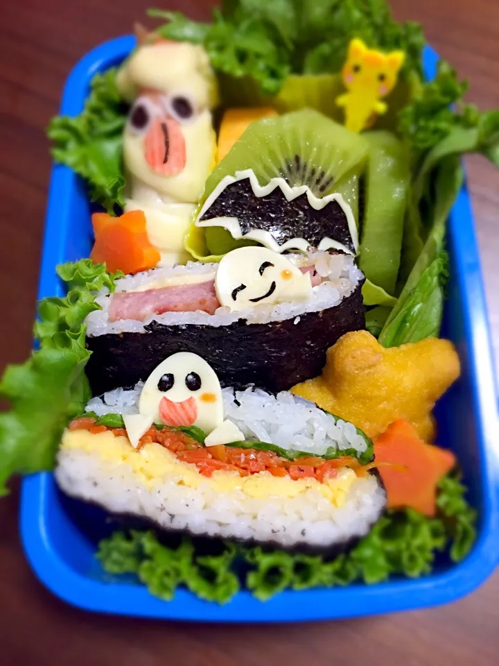 雲仙ハムでハローウィンおにぎらず弁当|toshimiさん