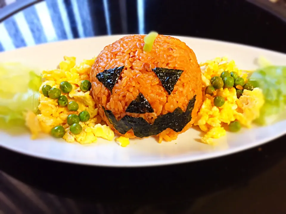 かぼちゃ味ではないハロウィンライス🎃|Ringoさん