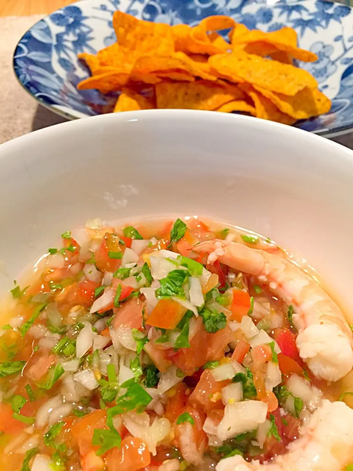 Pico de gallo with shrimp|MARIさん