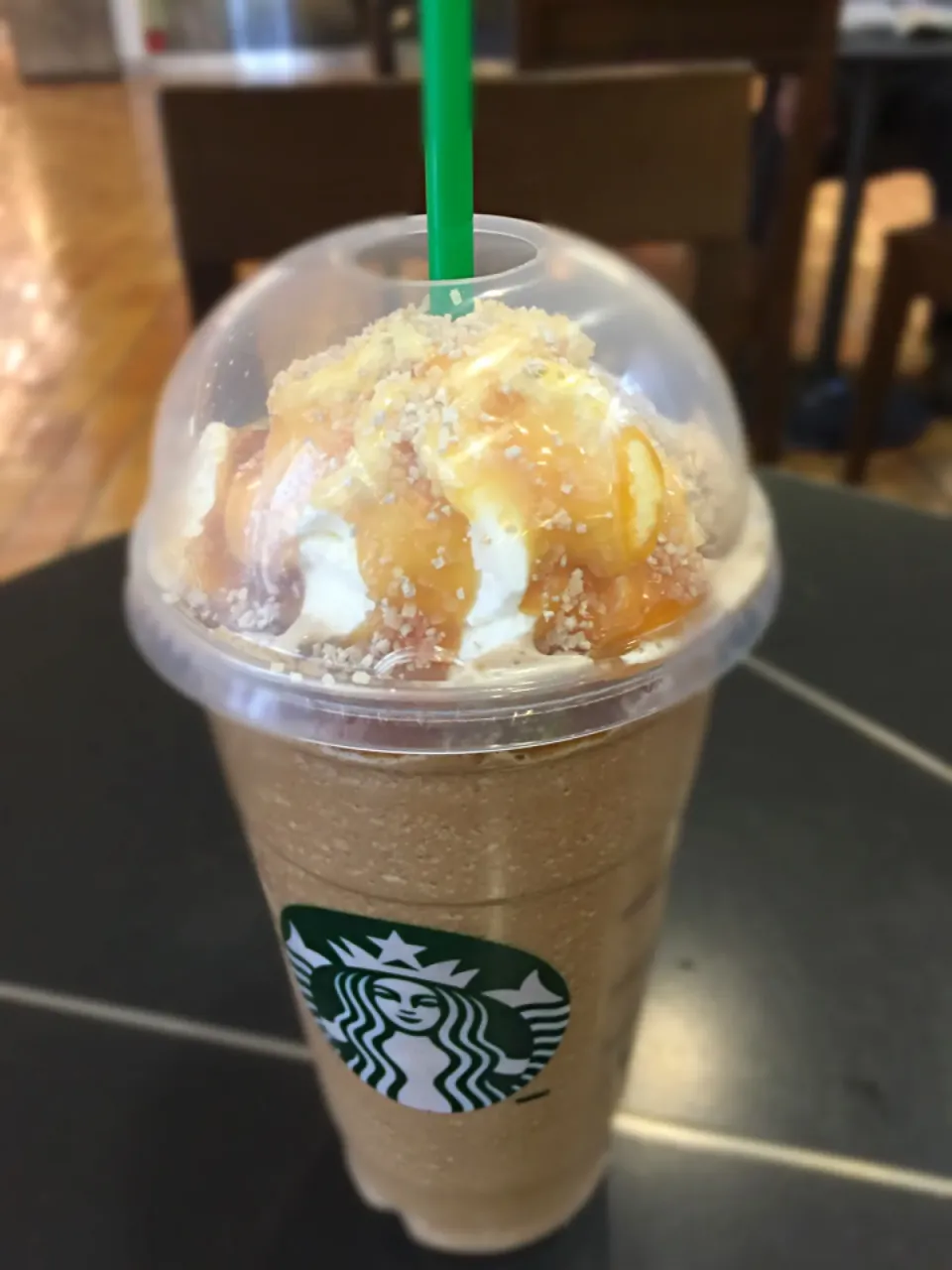 Salted Caramel Mocha Cream Frappuccino 🍹☕️|prinSjさん