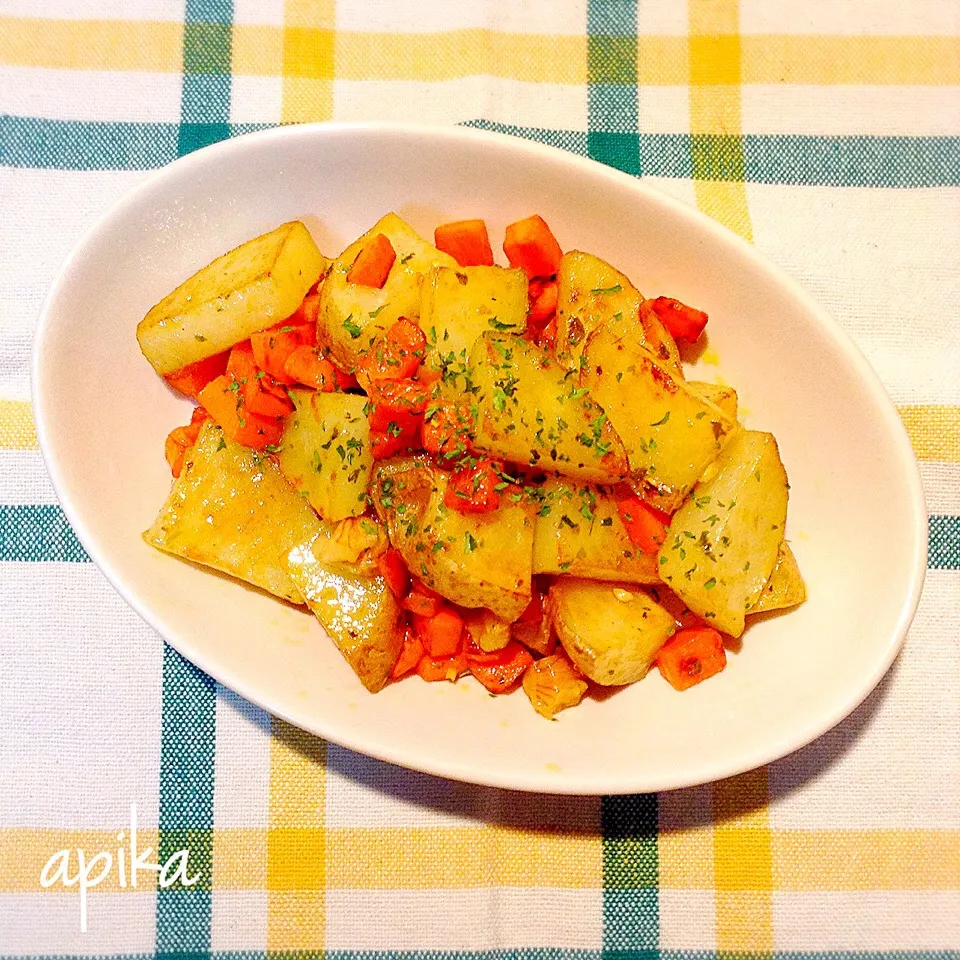 ✧クルミ入り✧グリル野菜のバジルソース和え|あぴかさん