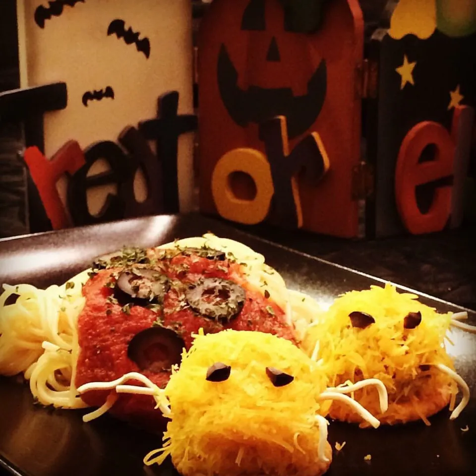 Halloween meatball spaghetti
ハロウィン🎃ミートボールスパゲティー|Little Darlingさん